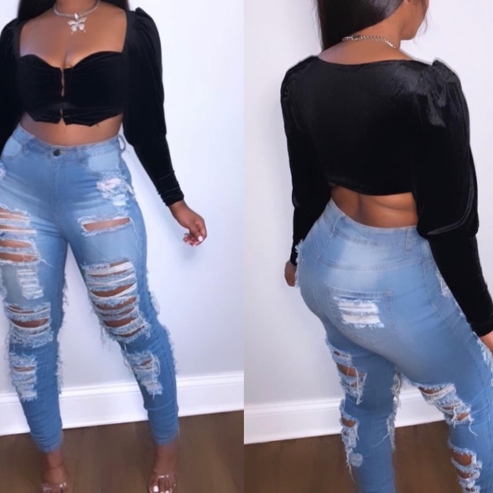 Black “date night top”